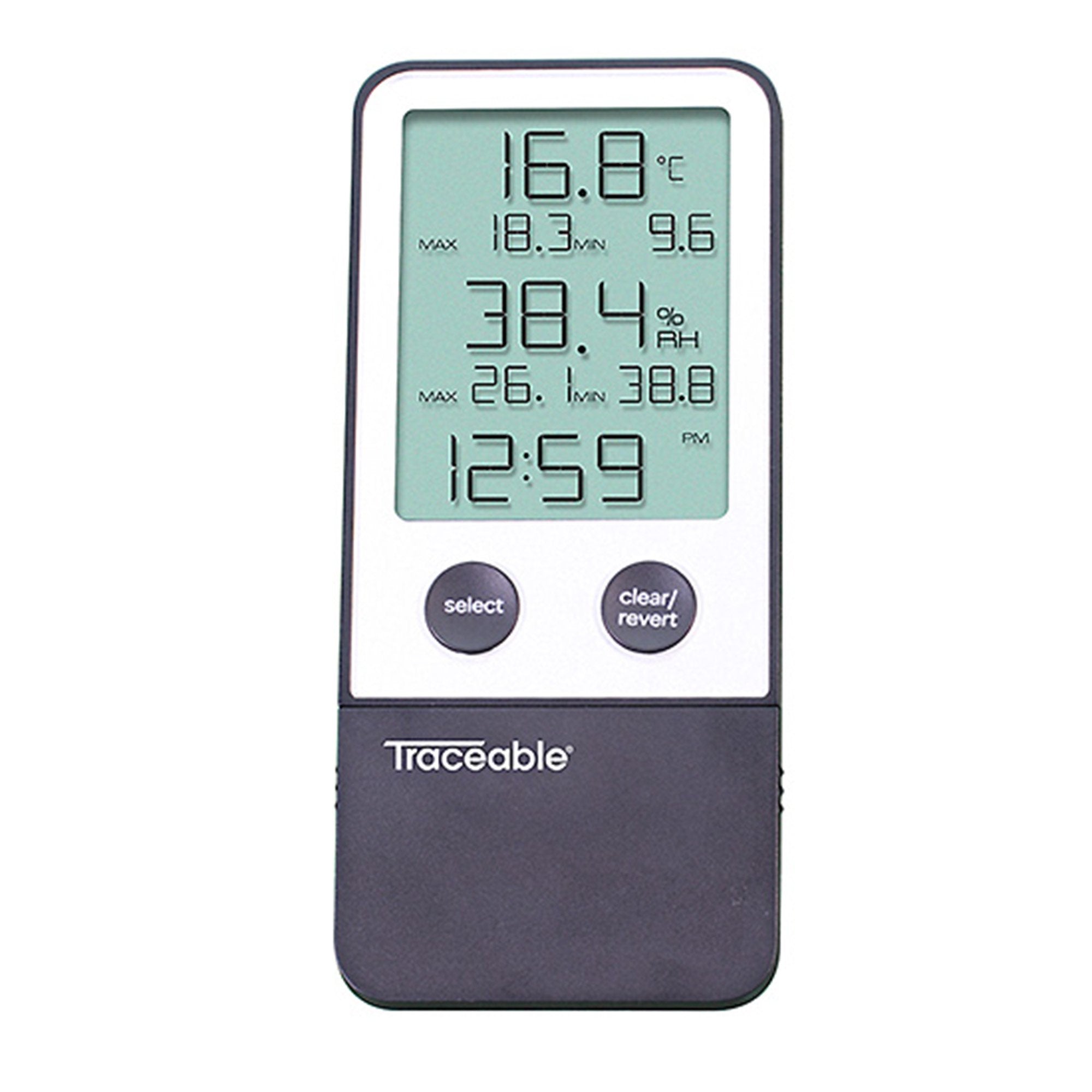 traceable digital thermometer hygrometer for use with hoods storerooms clean rooms incubators drying chambers and environmental cabinets traceable digital thermometer hygrometer mk897971ea