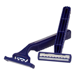 Personal Razor with Lubricating Strip McKesson Single Edge Twin Blade NonSterile Disposable, Packaging Type- Case
