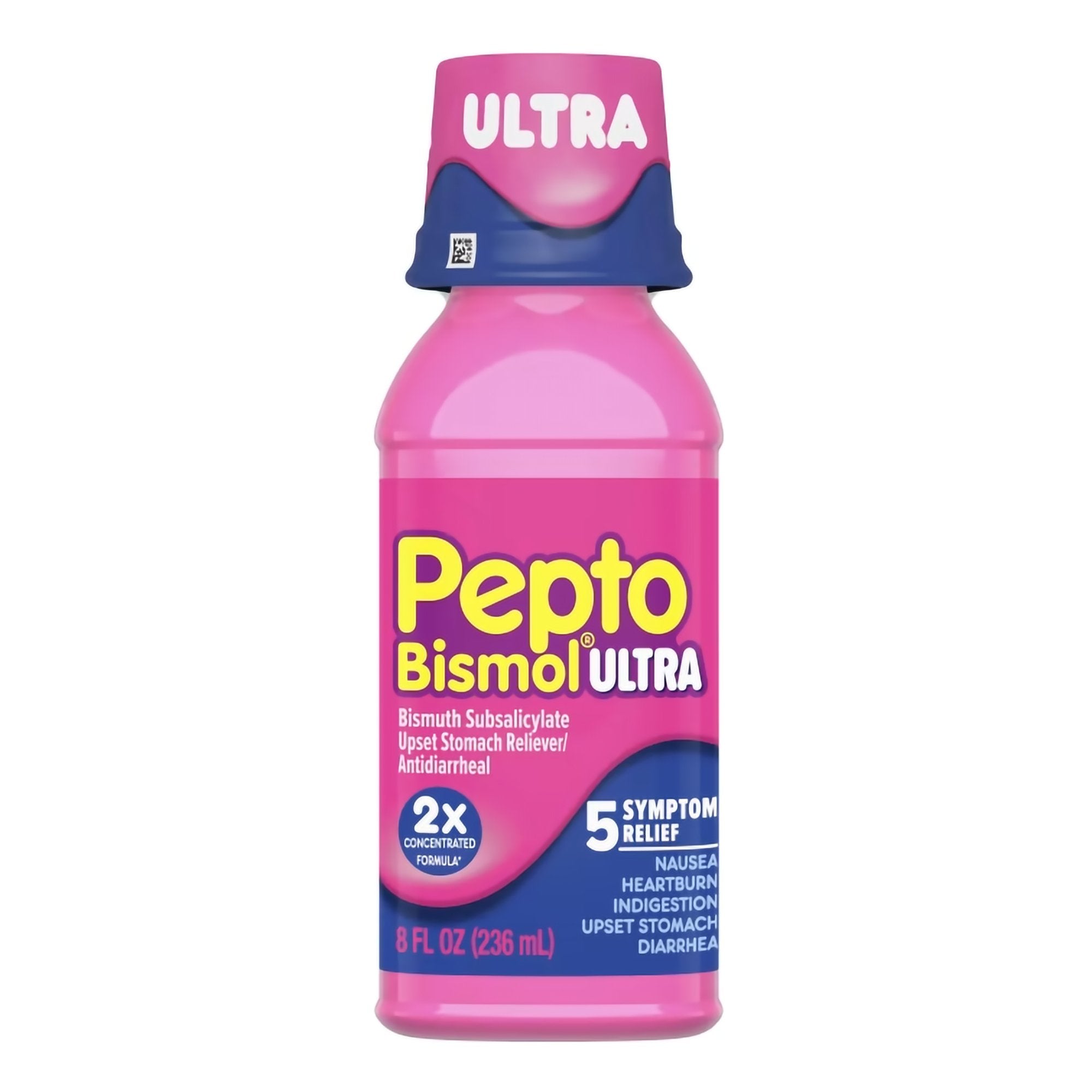 Anti Diarrheal Pepto Bismol Ultra 262 mg Strength Liquid 8 oz.