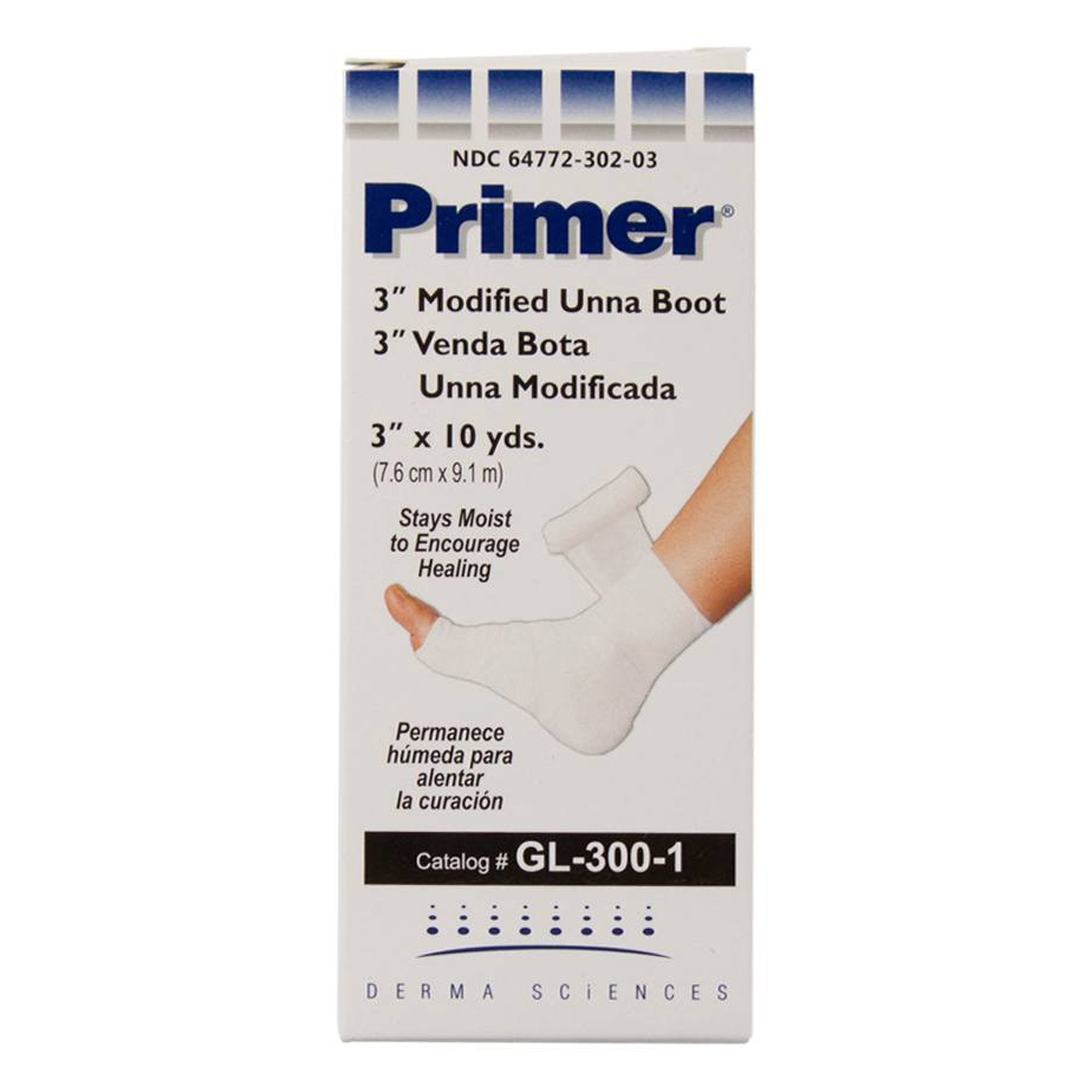 Unna Boot Primer Zinc Oxide 3 Inch X 10 Yard