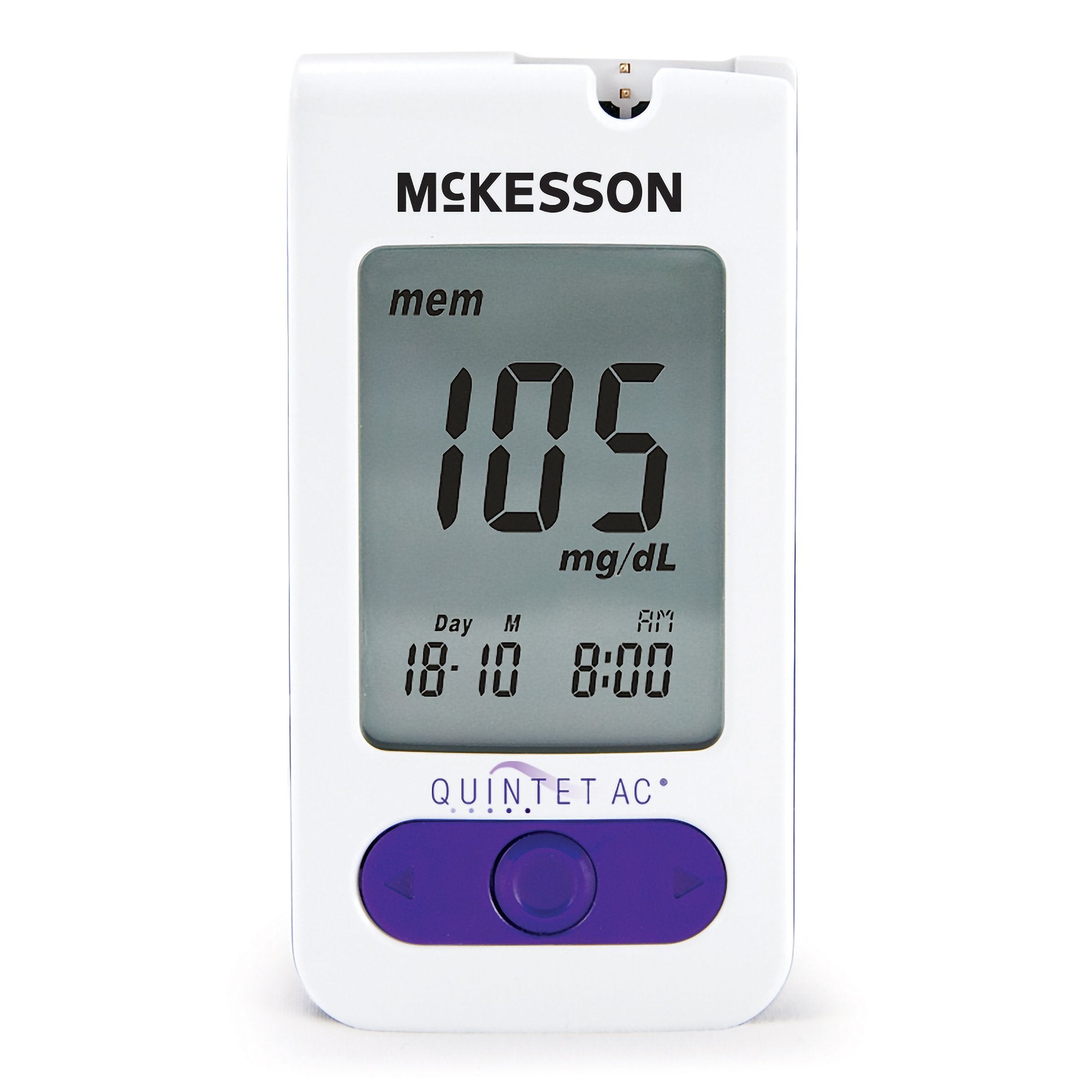 Blood Glucose Meter QUINTET AC 5 Second Results Stores up to 500 Results No Coding Required, Packaging Type - Each