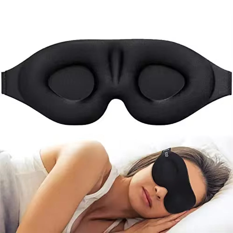 Máscara para dormir con copa contorneada 3D, antifaz cóncavo moldeado para dormir, bloquea la luz, para mujeres y hombres.