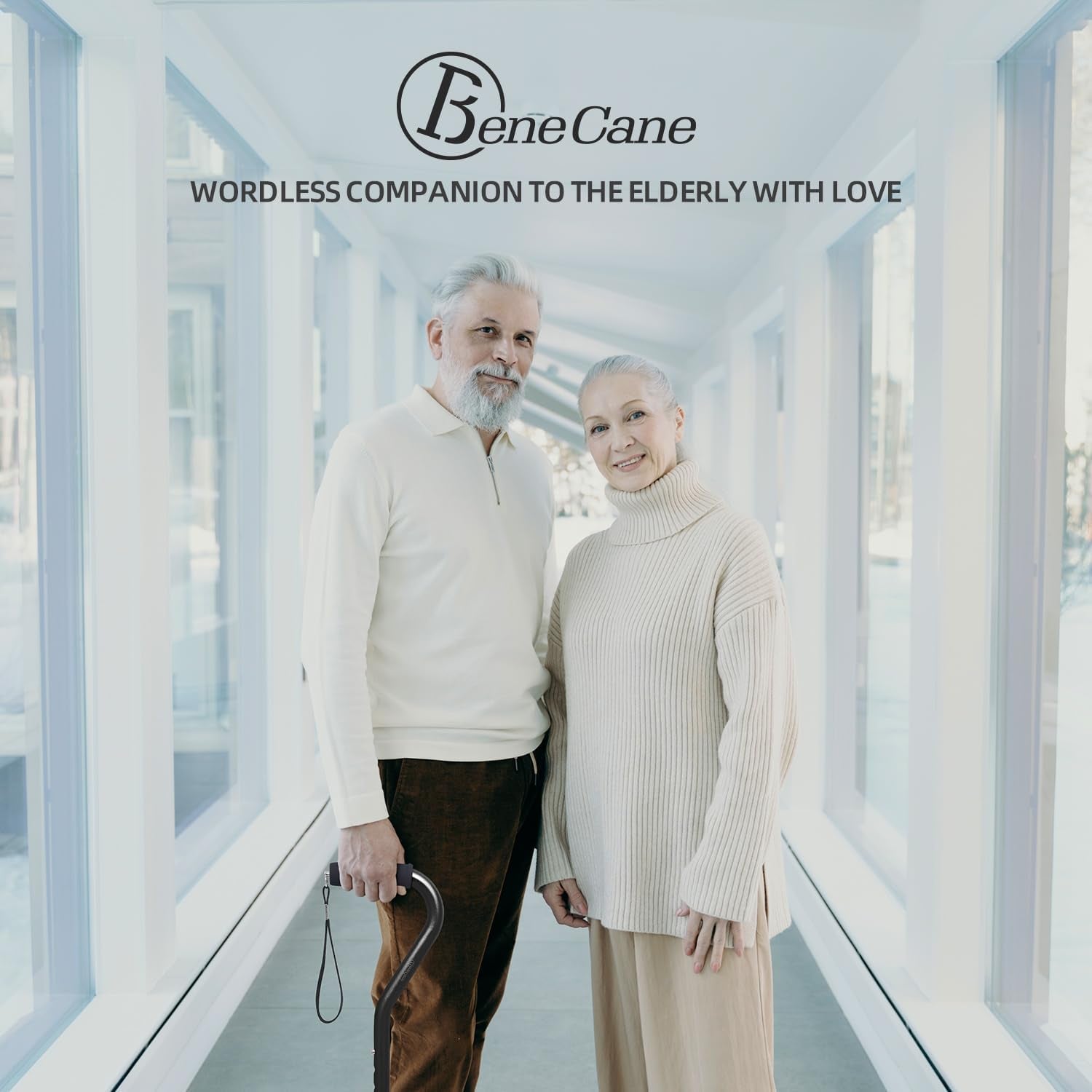 Walking Cane for Men & Women Adjustable Cane with Offset Soft Cushioned Handle  Portable Lightweight Sturdy Mobility Walker Aid for Elderly, Seniors Collapsible Cane