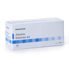 Alkaline Battery McKesson AA Cell 1.5V Disposable 24 Pack, Packaging Type- Case