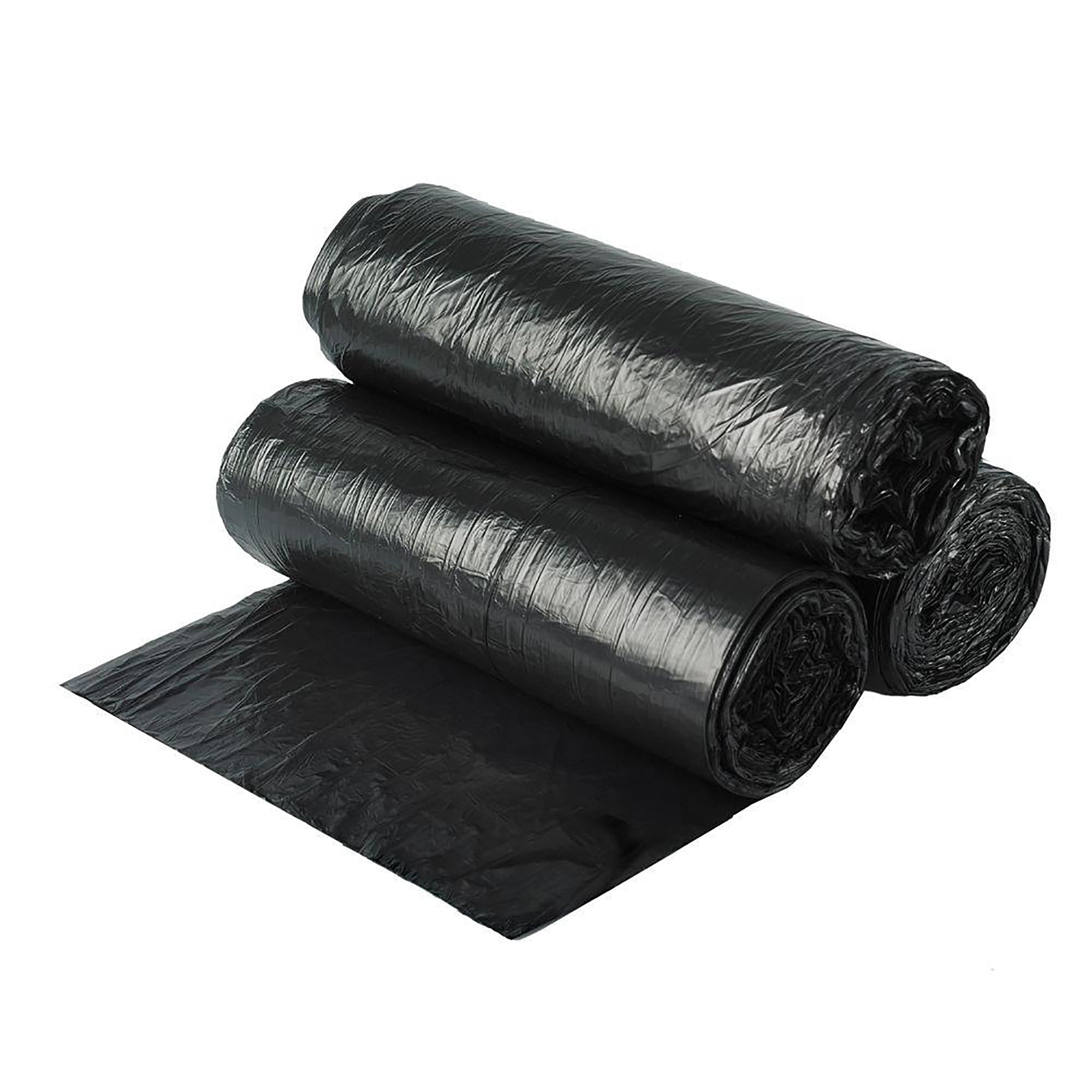 Trash Bag Colonial Bag 15 gal. Black HDPE 8 Mic. 24 X 33 Inch X-Seal Bottom Coreless Roll, Packaging Type- Case