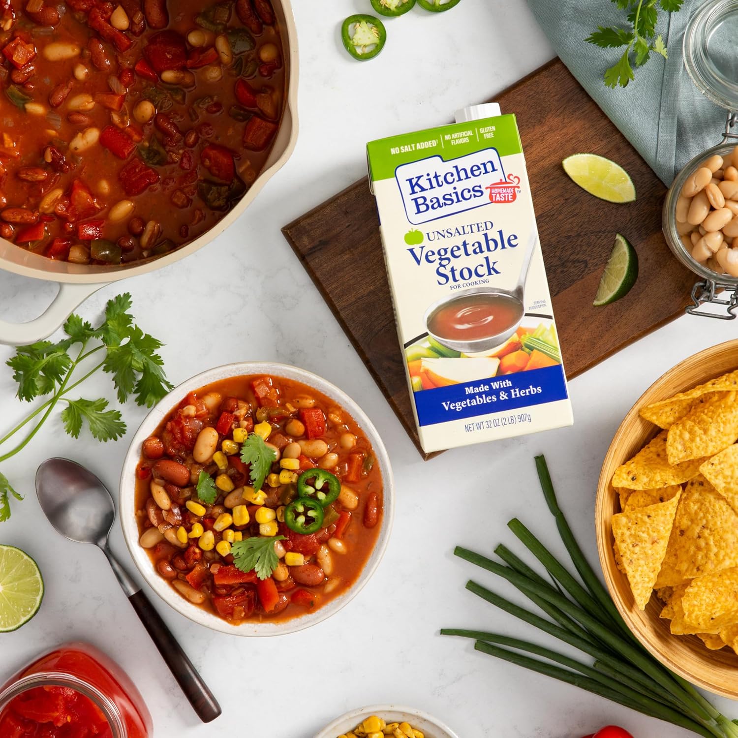 kitchen basics vegetable stock case of 12 32 fl oz