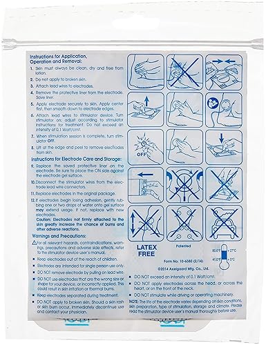 ValuTrode Cloth Electrotherapy Electrode For TENS, NMES, and FES Units pack of 40