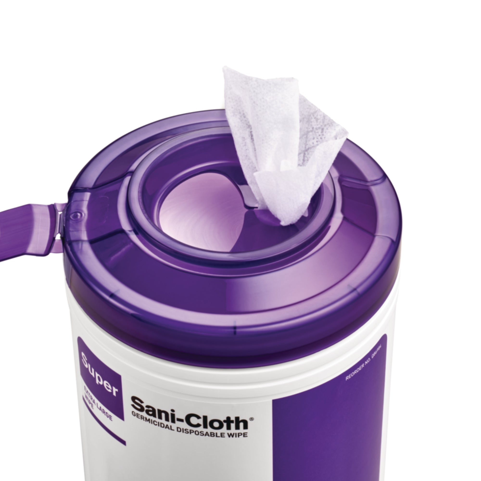 Super Sani-Cloth Surface Disinfectant Cleaner Premoistened Germicidal Manual Pull Wipe 160 Count Canister Alcohol Scent NonSterile | 12CANE/CASE