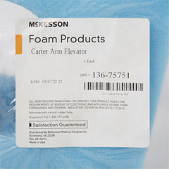 McKesson Carter Arm Elevator – Blue Polyurethane Foam Freestanding 12 x 9 x 16 in, US-Made Latex-Free (Case of 5) | HCPCS E0190