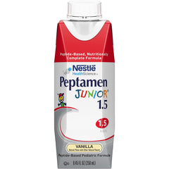Pediatric Tube Feeding Formula Peptamen Junior 1.5 Vanilla Flavor 250 mL Carton Liquid Whey Protein Impaired GI Function | Each Default Title