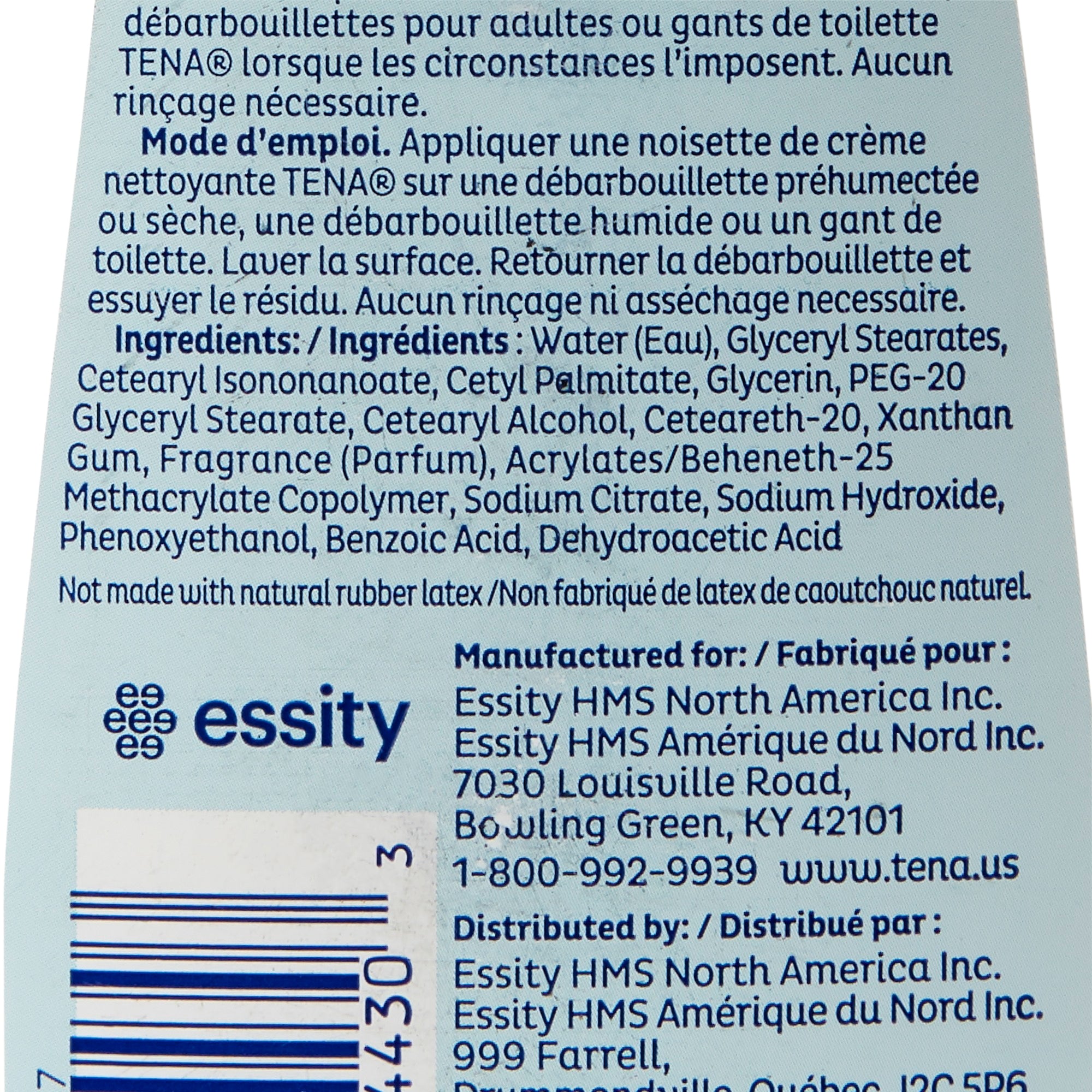 Rinse-Free Body Wash TENA ProSkin Cleansing Cream Cream 16.9 oz. Tube Mild Scent, Packaging Type- Case