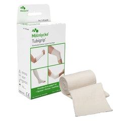 Elastic Tubular Support Bandage Tubigrip 4 Inch X 1 Yard Large Knee / Medium Thigh Pull On Natural NonSterile Size F Standard Compression 1 Yard · Pack: BX
