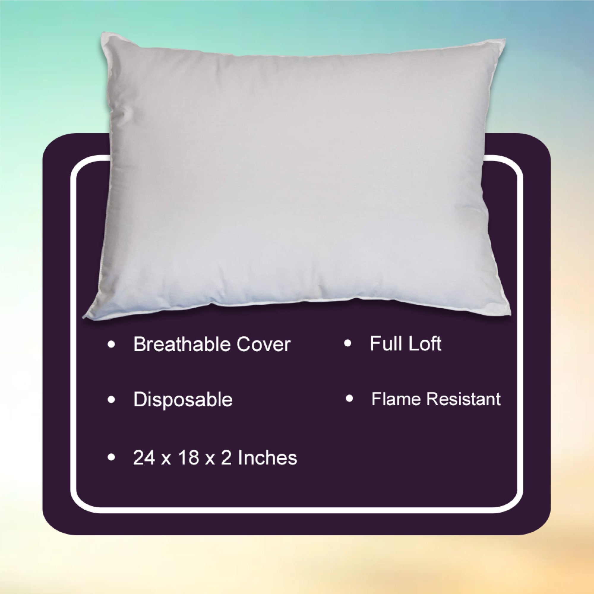 Bed Pillow McKesson 20 X 26 Inch White Disposable, Packaging Type- Case