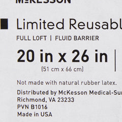 Bed Pillow McKesson 20 X 26 Inch Blue Reusable, Packaging Type- Case