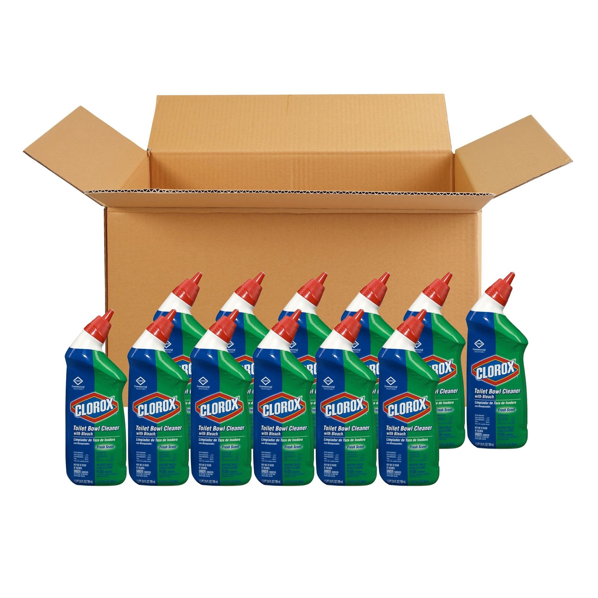 Clorox Commercial Solutions Clorox Toilet Bowl Cleaner Manual Squeeze Gel 24 oz. Bottle Fresh Scent NonSterile, Packaging Type- Each