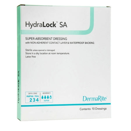 Super Absorbent Dressing HydraLock SA 3 X 3 Inch Square,Packaging Type- Box