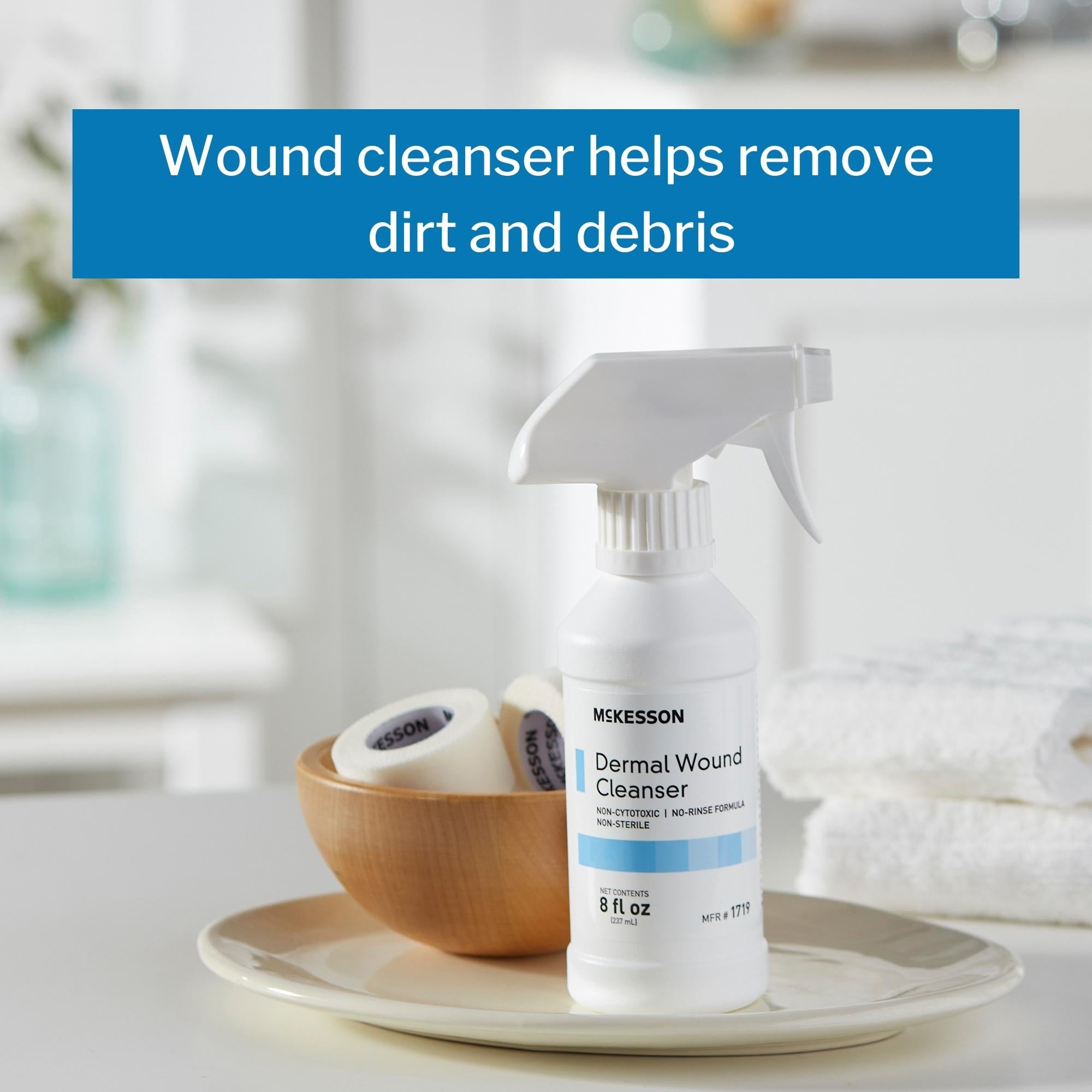 Wound Cleanser McKesson 8 oz. Spray Bottle NonSterile, Packaging Type- Case