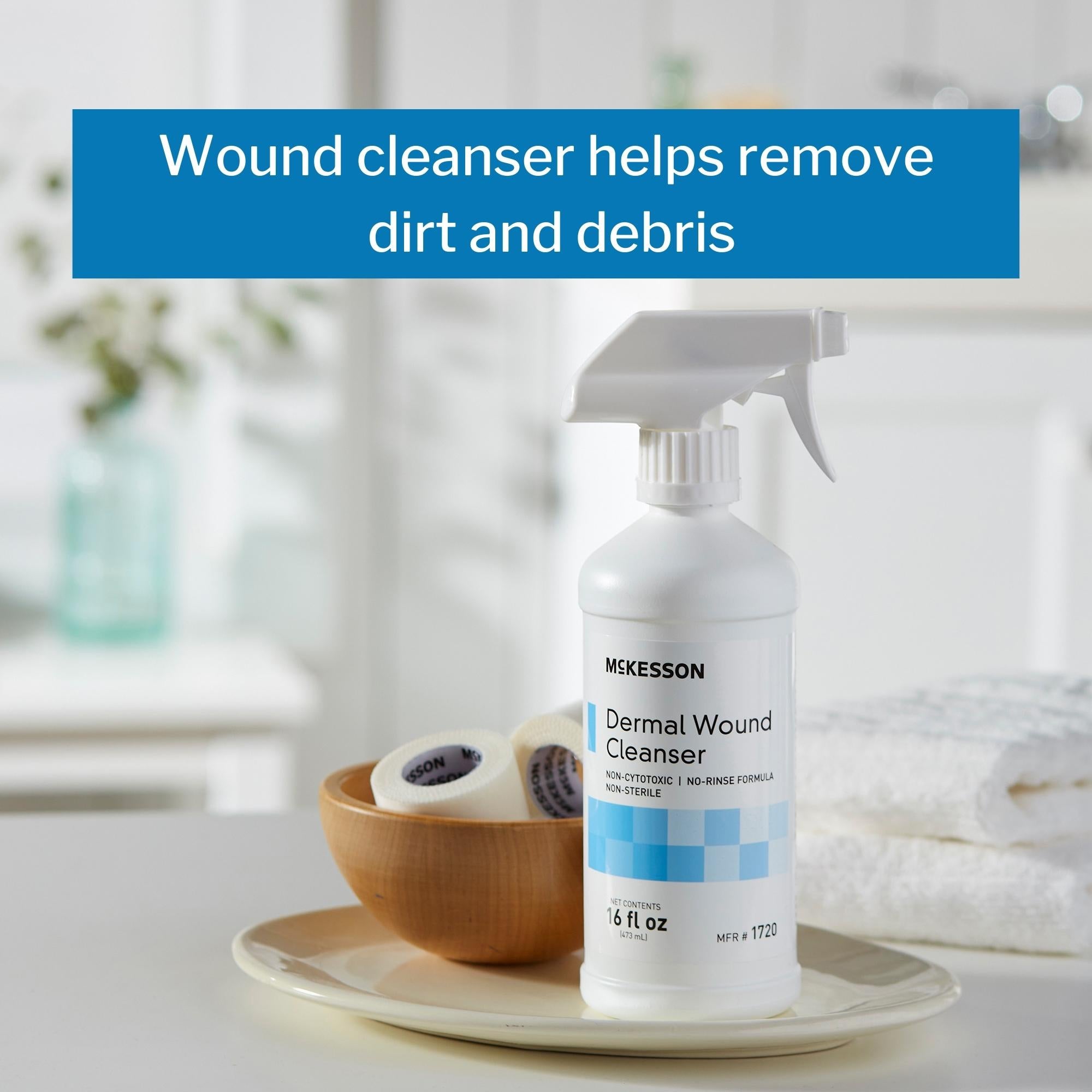 Wound Cleanser McKesson 16 oz. Spray Bottle NonSterile, Packaging Type- Case