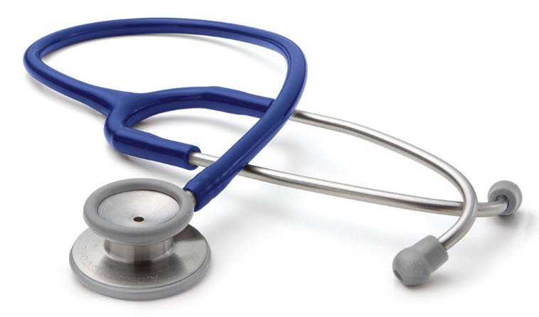 Clinician Stethoscope Adscope 603 Royal Blue 1-Tube 22 Inch Tube Double Sided Chestpiece