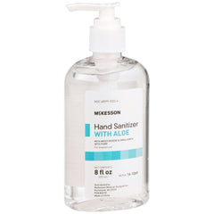 Hand Sanitizer with Aloe McKesson 8 oz. Ethyl Alcohol Gel Pump Bottle, Packaging Type- Case