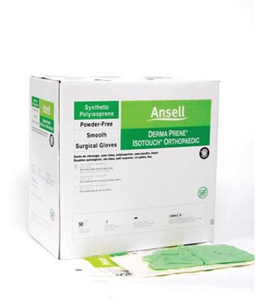 Surgical Glove GAMMEX Non-Latex PI Ortho Size 8 Sterile Polyisoprene Standard Cuff Length Micro-Textured Light Green Chemo Tested