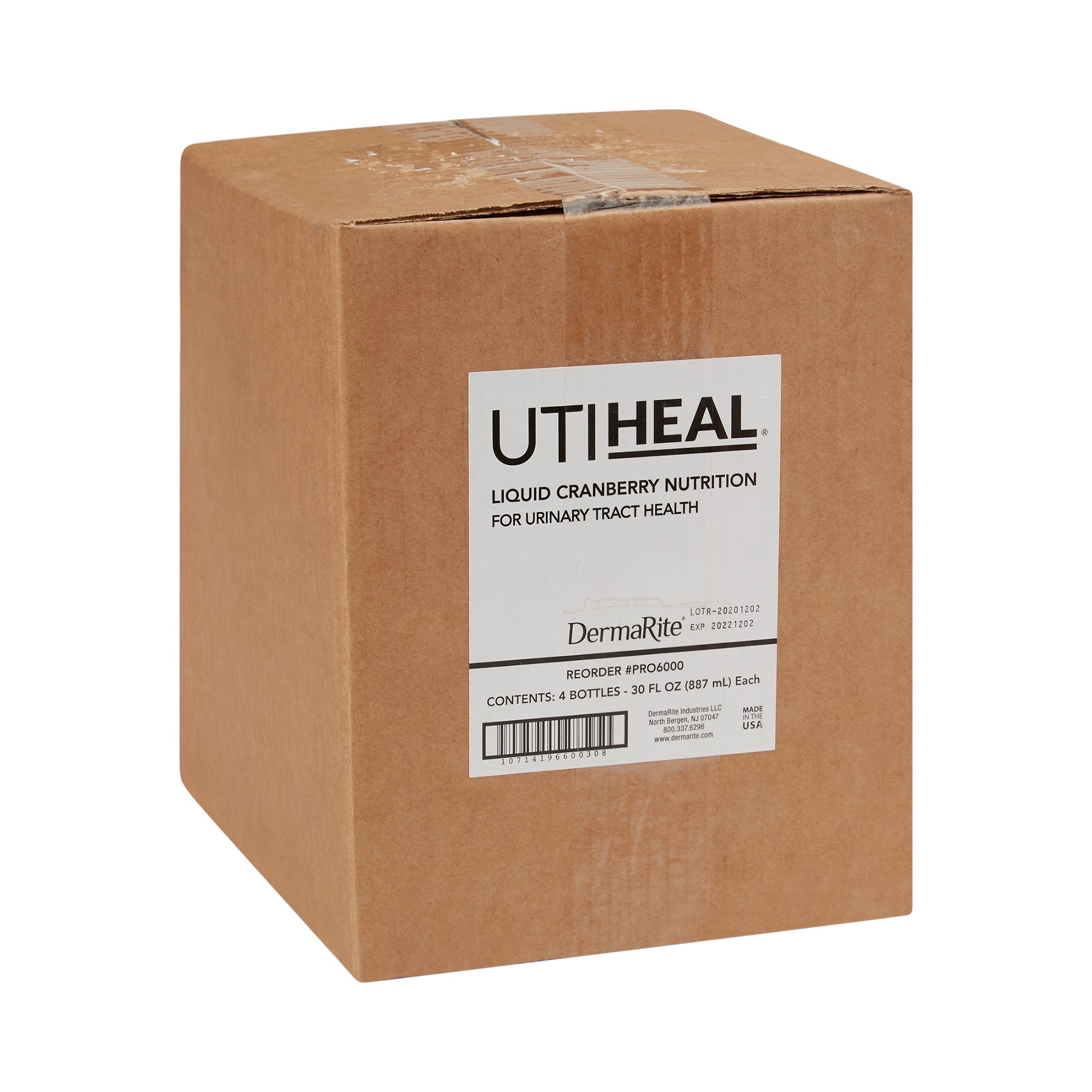 Oral Supplement UTIHeal Cranberry Flavor Liquid 30 oz. Bottle | (4/Case)