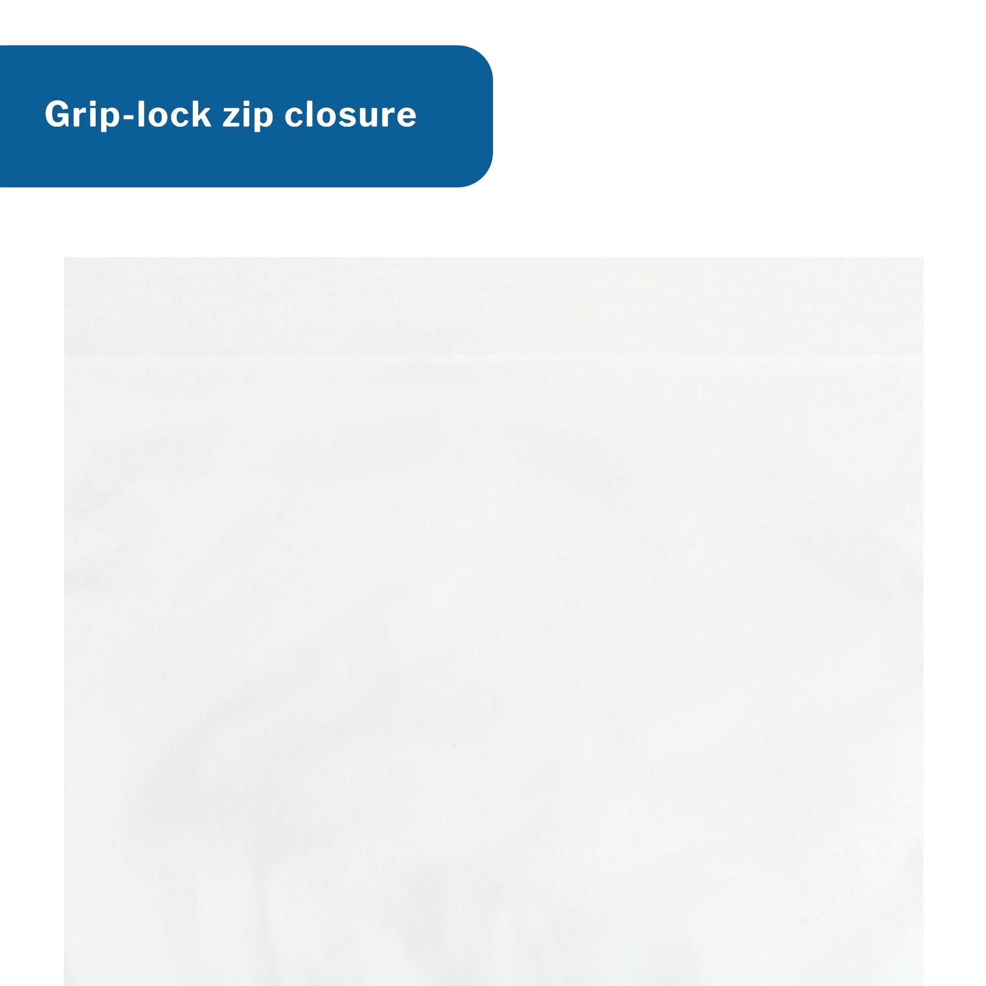 Reclosable Bag McKesson 12 X 12 Inch Polyethylene Clear Zipper Closure, Packaging Type- Case