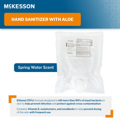 Hand Sanitizer with Aloe McKesson 1,000 mL Ethyl Alcohol Foaming Dispenser Refill Bag, Packaging Type- Each