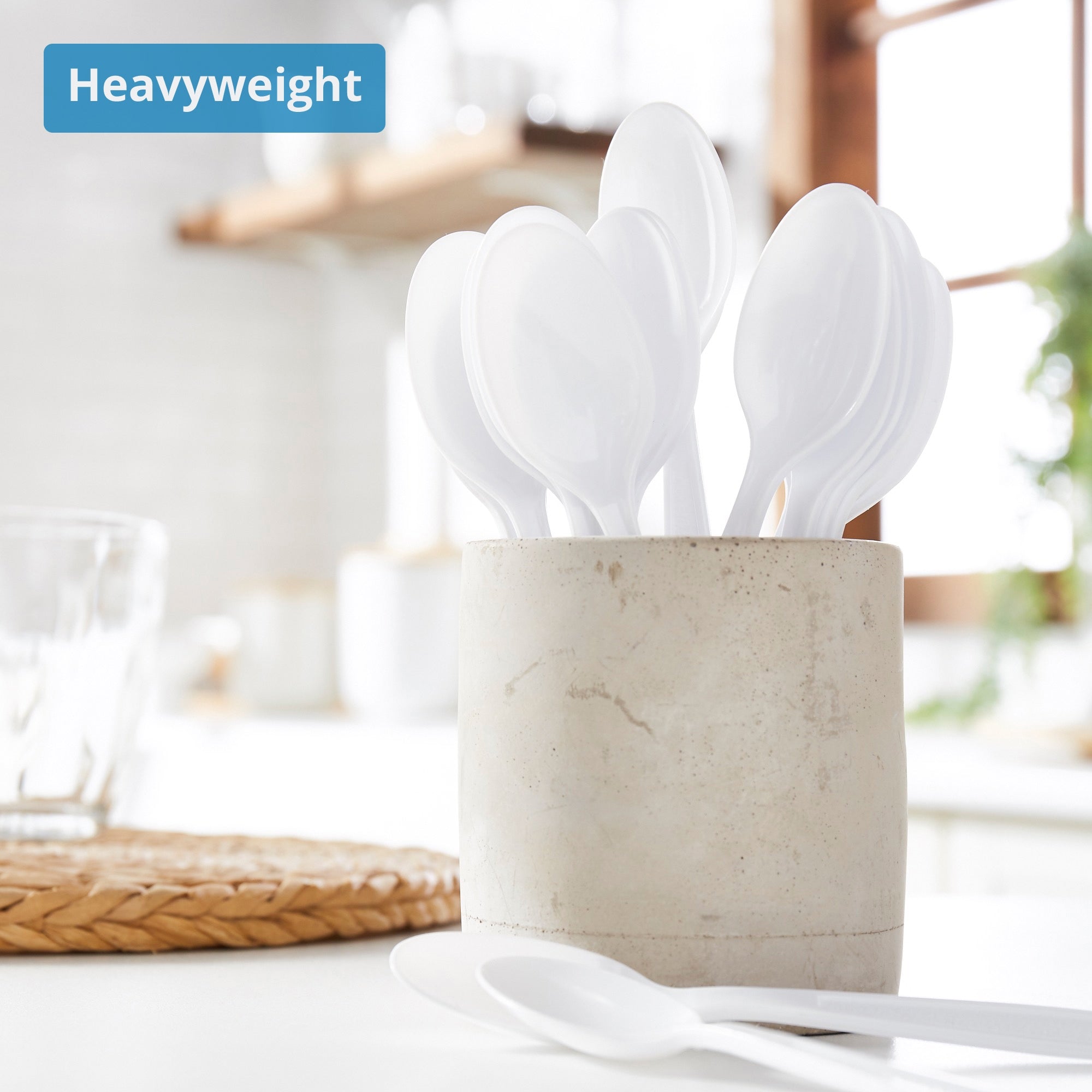 Spoon McKesson Heavy Weight White Polypropylene, Packaging Type- Case