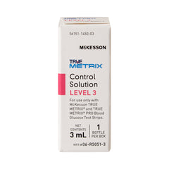Blood Glucose Control Solution McKesson TRUE METRIX 3 mL Level 3, Packaging Type- Case