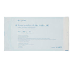 Sterilization Pouch McKesson Ethylene Oxide (EO) Gas / Steam 7-1/2 X 13 Inch Transparent Blue / White Self Seal Paper / Film, Packaging Type- Box