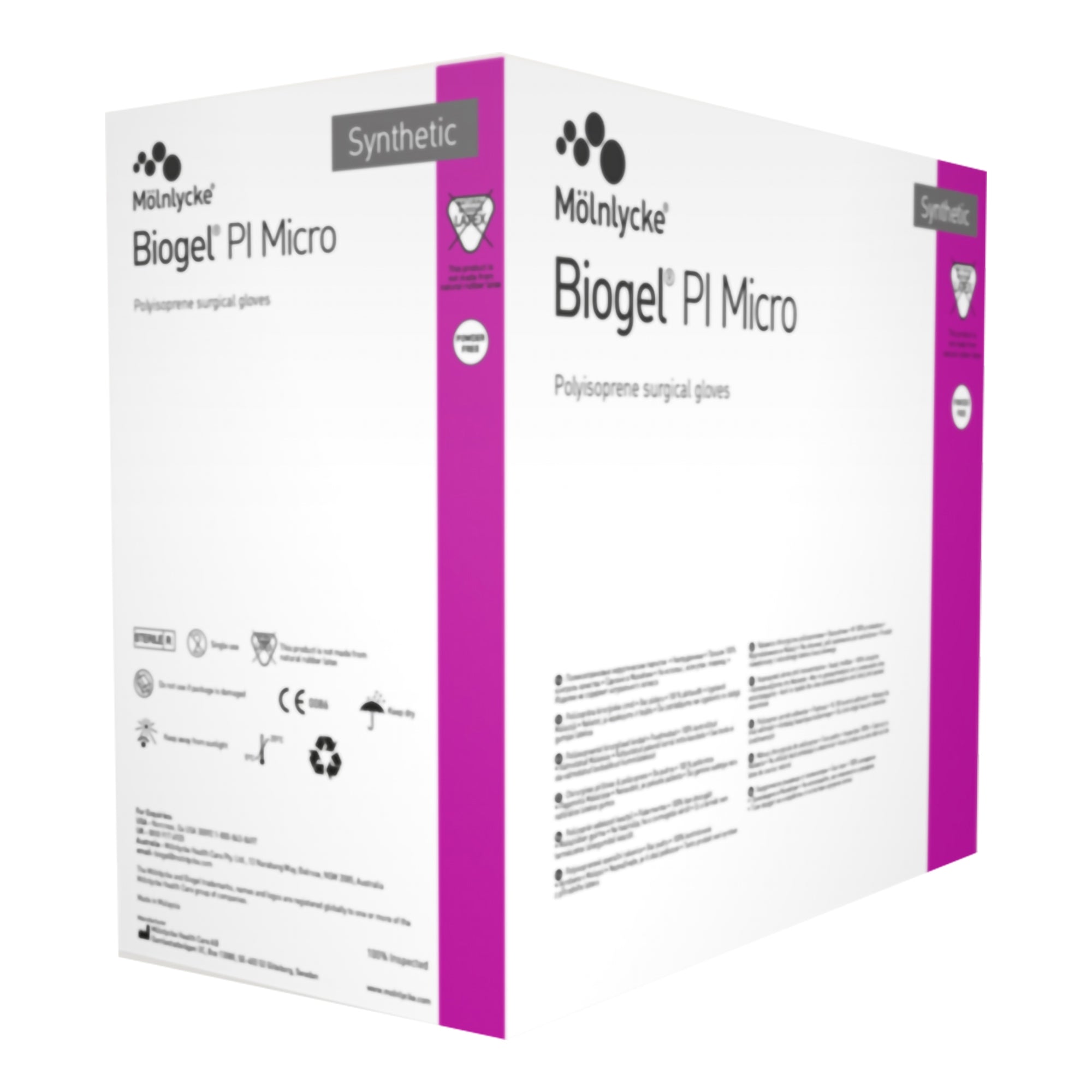surgical glove biogel pi micro size 7 5 sterile polyisoprene standard cuff length micro textured straw chemo tested packaging type case