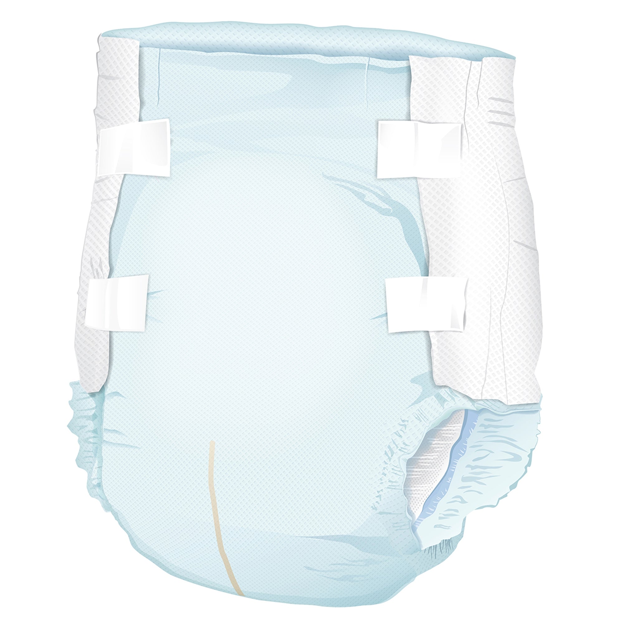 Unisex Adult Incontinence Brief McKesson Classic Large Disposable Light Absorbency, Packaging Type- Case