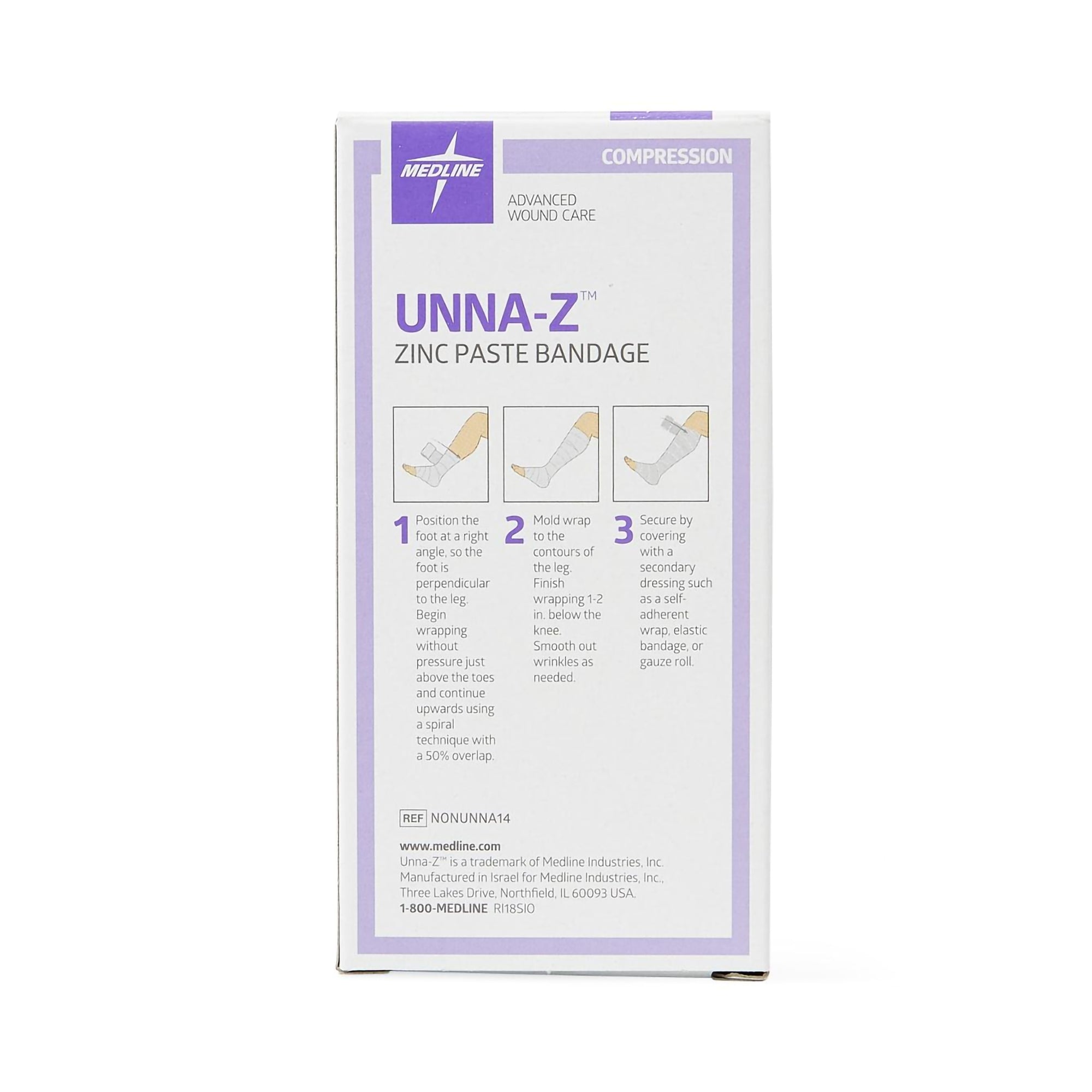 Unna Boot Unna-Z Zinc Oxide 4 Inch X 10 Yard, Packaging Type- Case