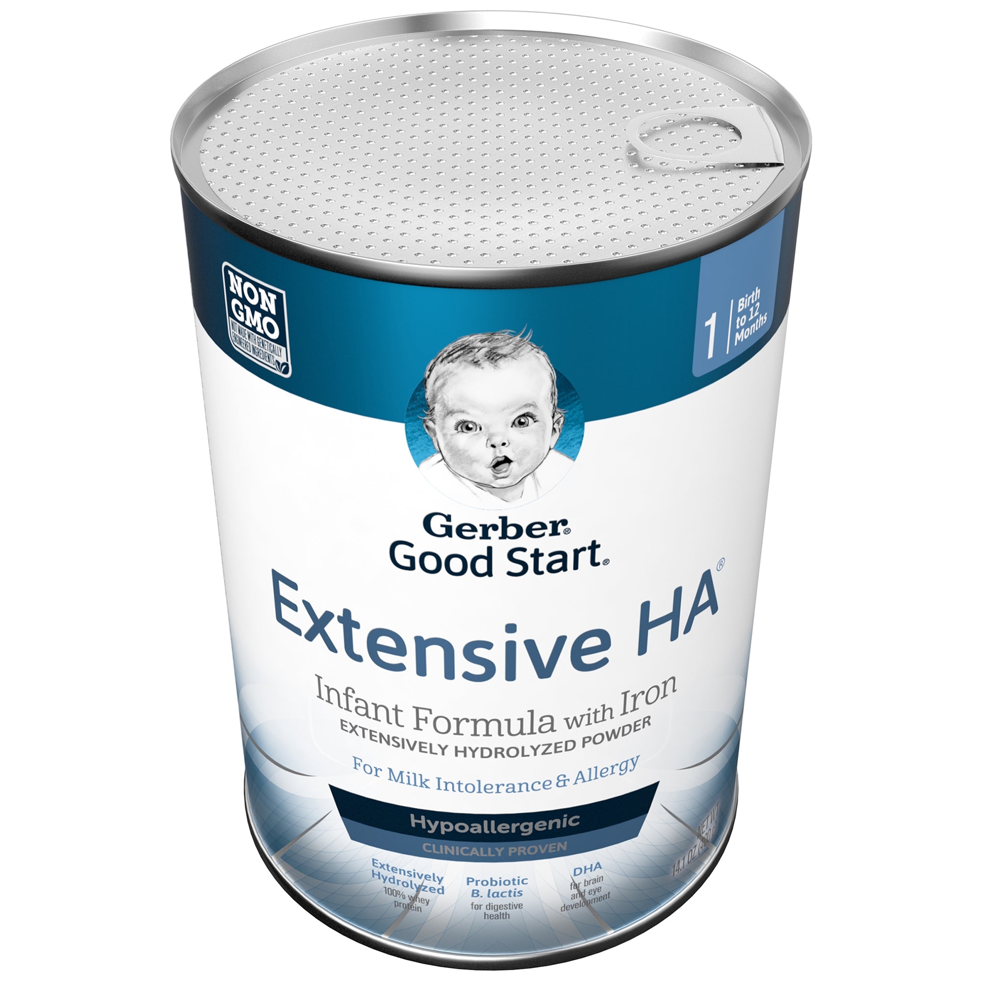 infant formula gerber good start extensive ha unflavored 14 1 oz can powder whey protein cows milk allergy packaging type case