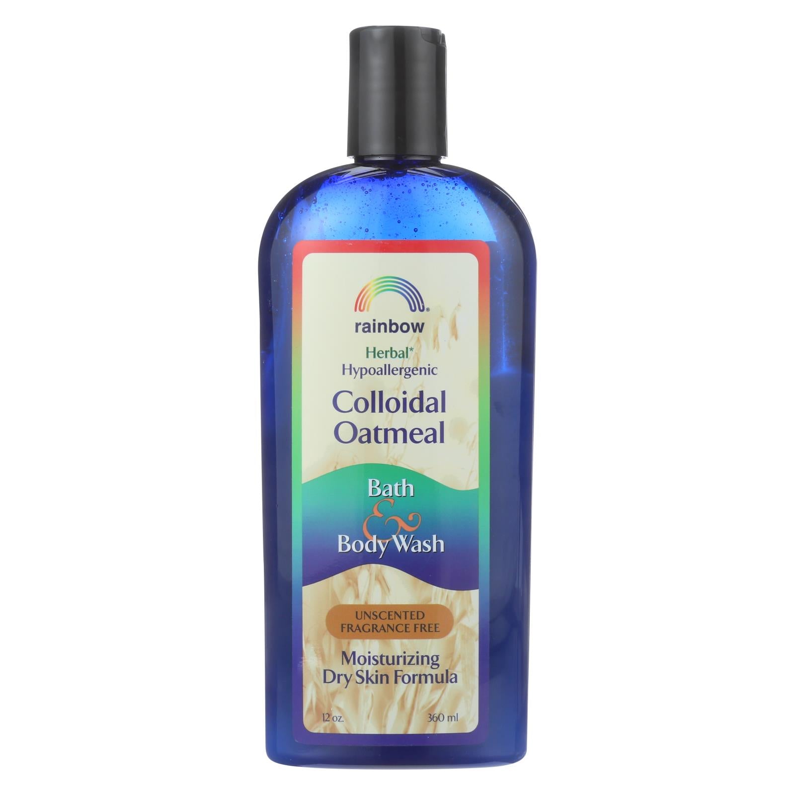 Rainbow Research Colloidal Oatmeal Bath And Body Wash   Fragrance Free   12 Oz