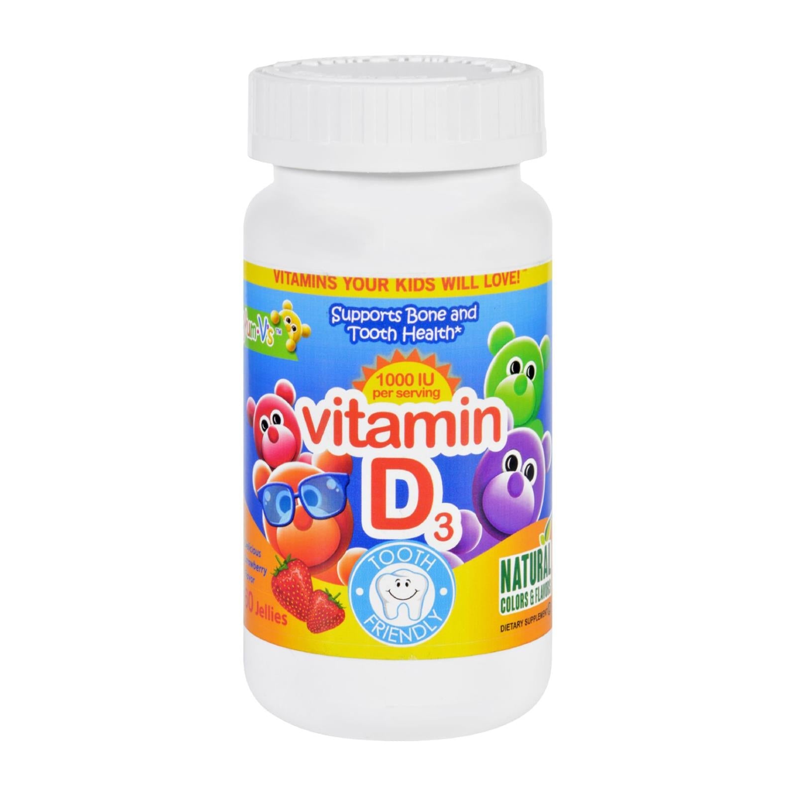 Gelatinas de vitamina D Yum V's Yummy Berry - 60 masticables