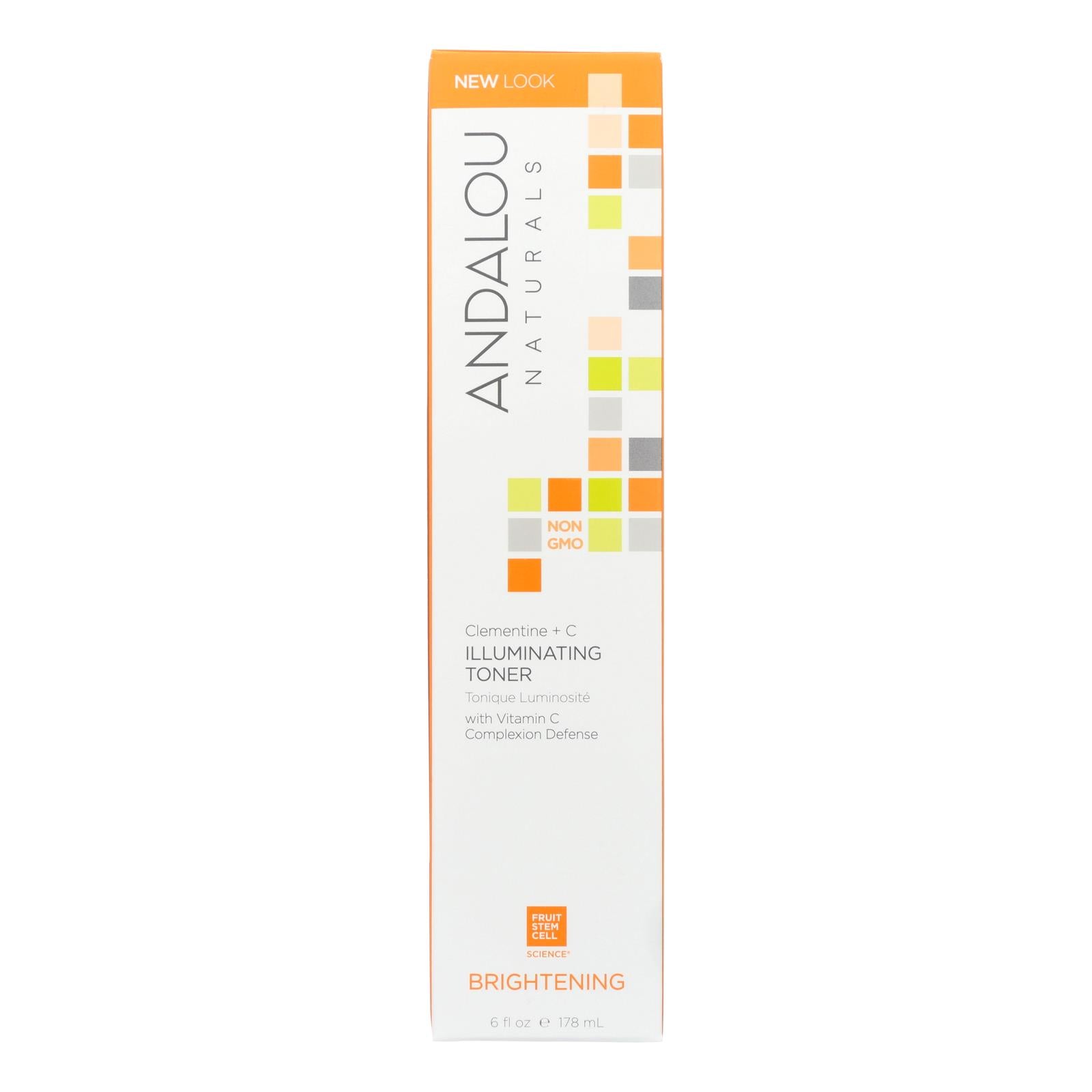 Tónico iluminador Andalou Naturals Brightening Clementine Plus C - 177 ml