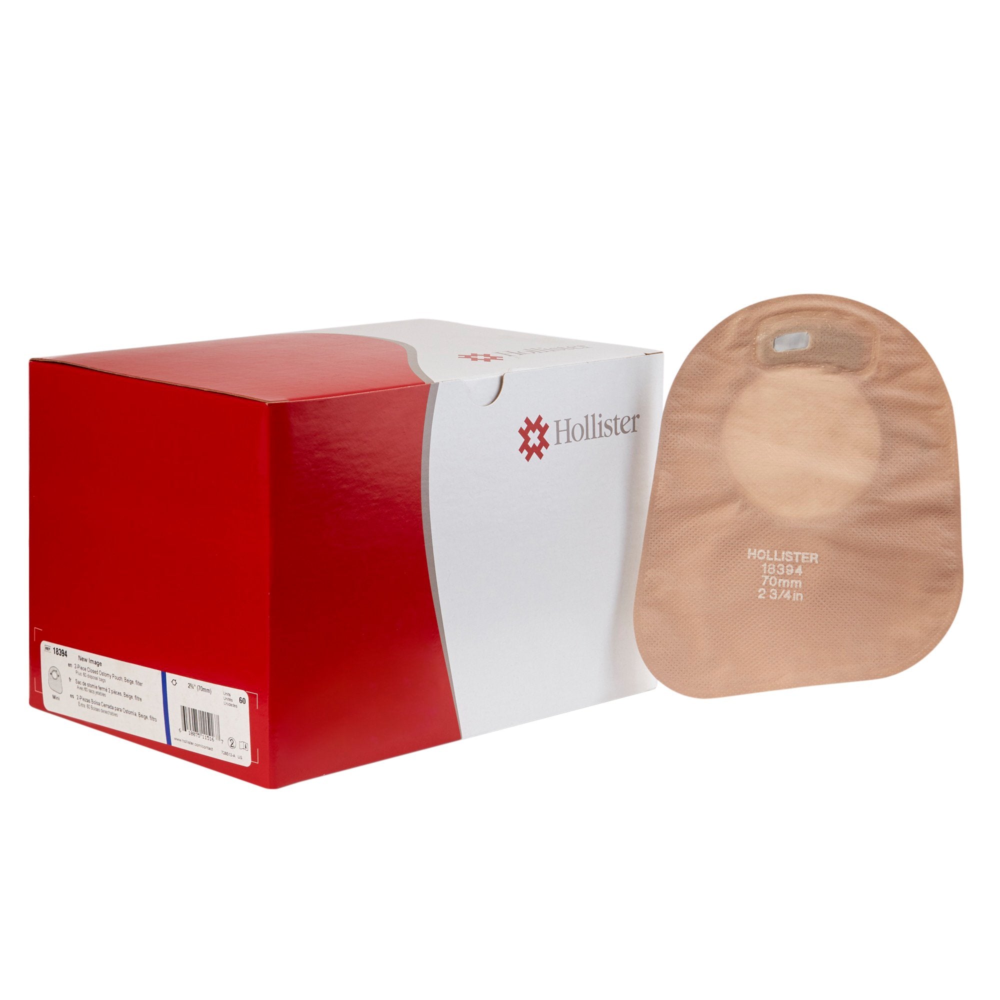 Ostomy Pouch New Image Two-Piece System 7 Inch Length Closed End