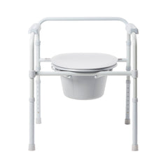 McKesson 3-in-1 Commode Chair Steel Frame 350 lbs Capacity - 13-1/4 Inch | 350lbs ·Pack: EA