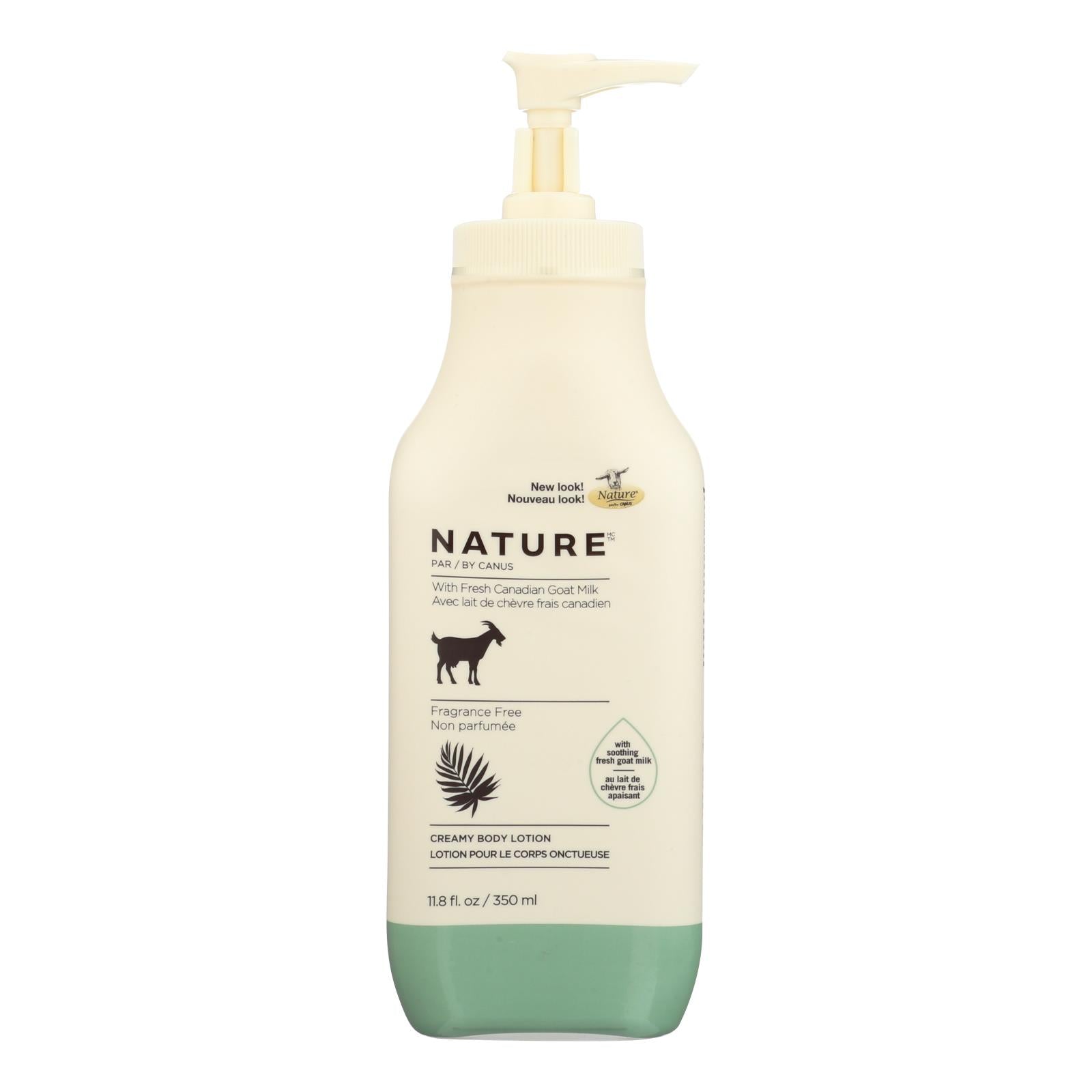 Loción Nature By Canus - Leche de cabra - Natural - Sin fragancia - 350 ml