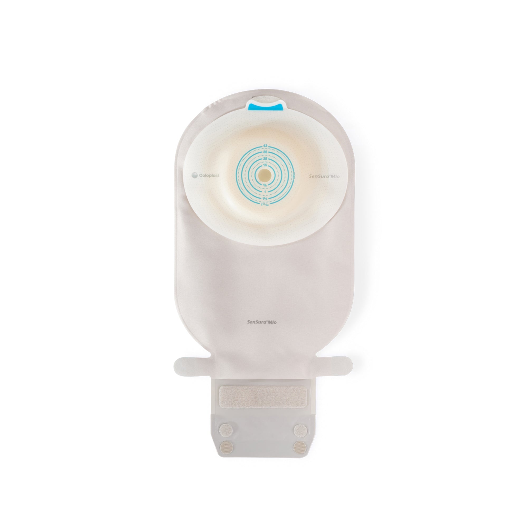 Ostomy Pouch SenSura Mio Convex One-Piece System 11 Inch Length, Maxi Convex Light, Trim to Fit 3/8 to 1-11/16 Inch Stoma Drainable | 10/Box
