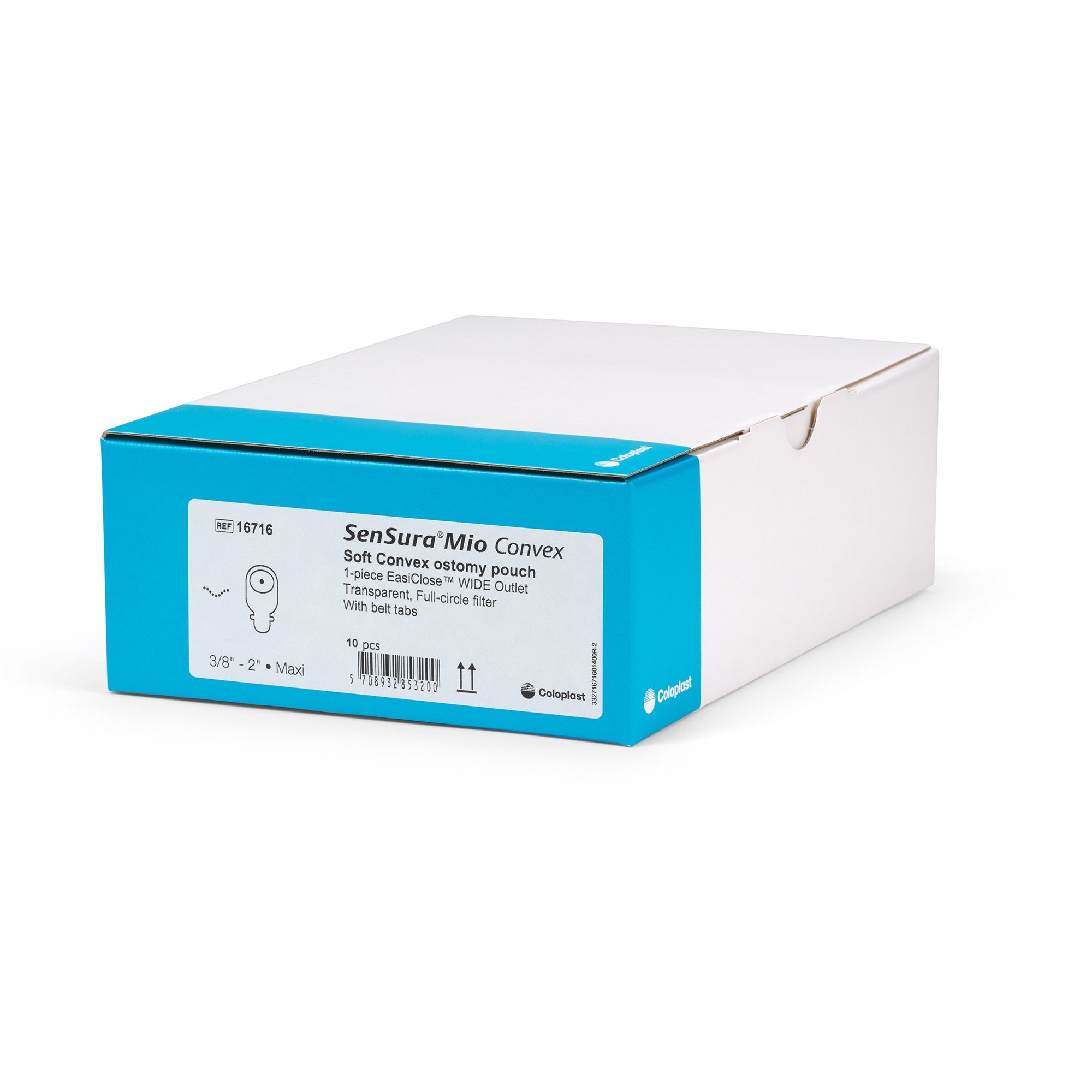 ostomy pouch sensura mio convex one piece system 11 inch length maxi soft convex trim to fit 3 8 to 2 inch stoma drainable packaging type box