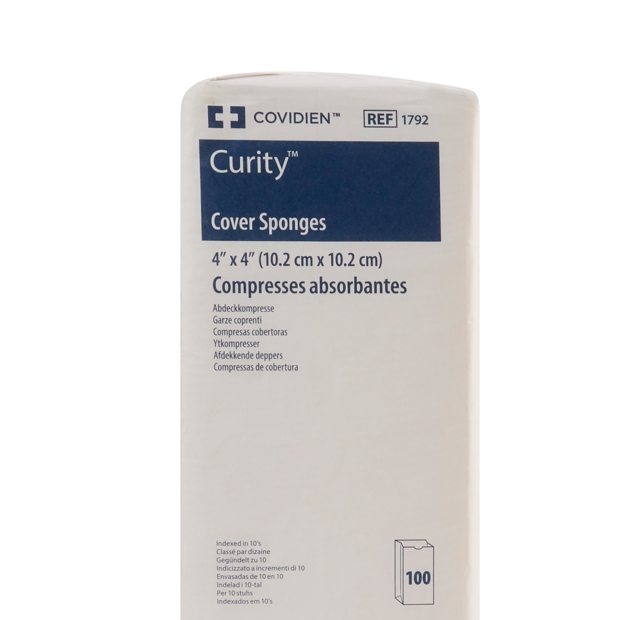Cellulose Filled Nonwoven Sponge Curity 4 X 4 Inch 4-Ply NonSterile 100 per Pack, Packaging Type- Case