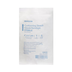 Conforming Bandage McKesson 4 Inch X 4-1/10 Yard Sterile 1 per Pack, Packaging Type- Case
