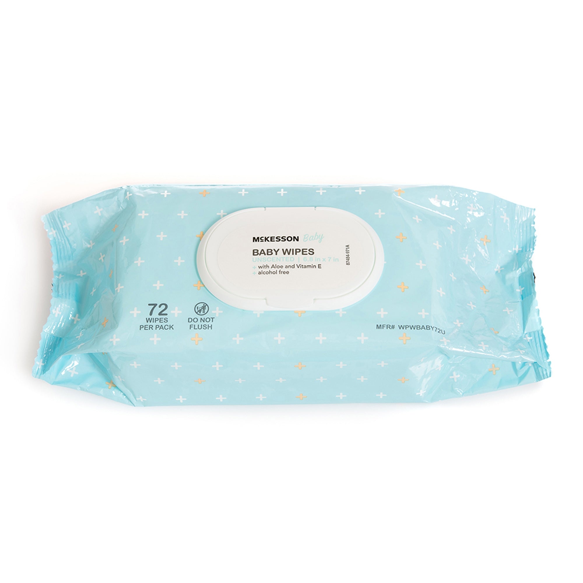 Baby Wipe McKesson Soft Pack Unscented 72 Count| 12Pack/Case