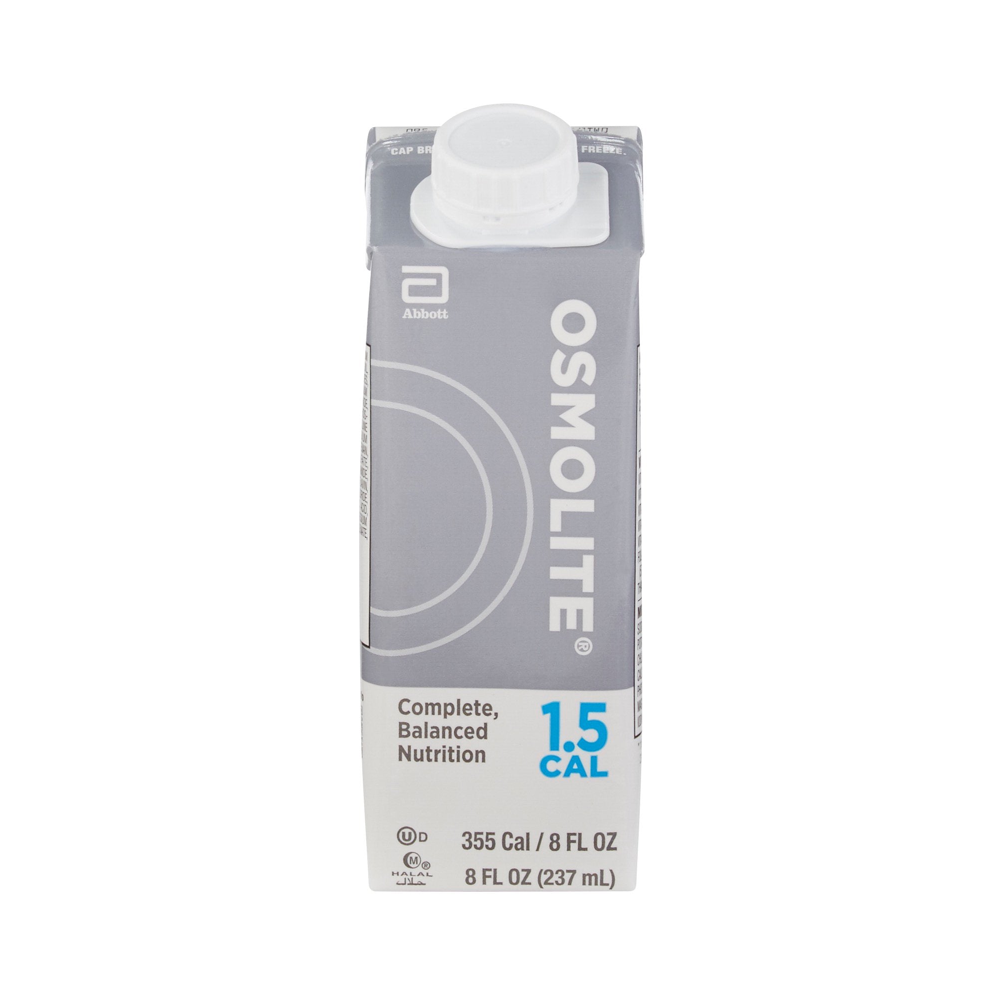 Tube Feeding Formula Osmolite 1.5 Cal Unflavored Liquid 8 oz. Reclosable Carton
