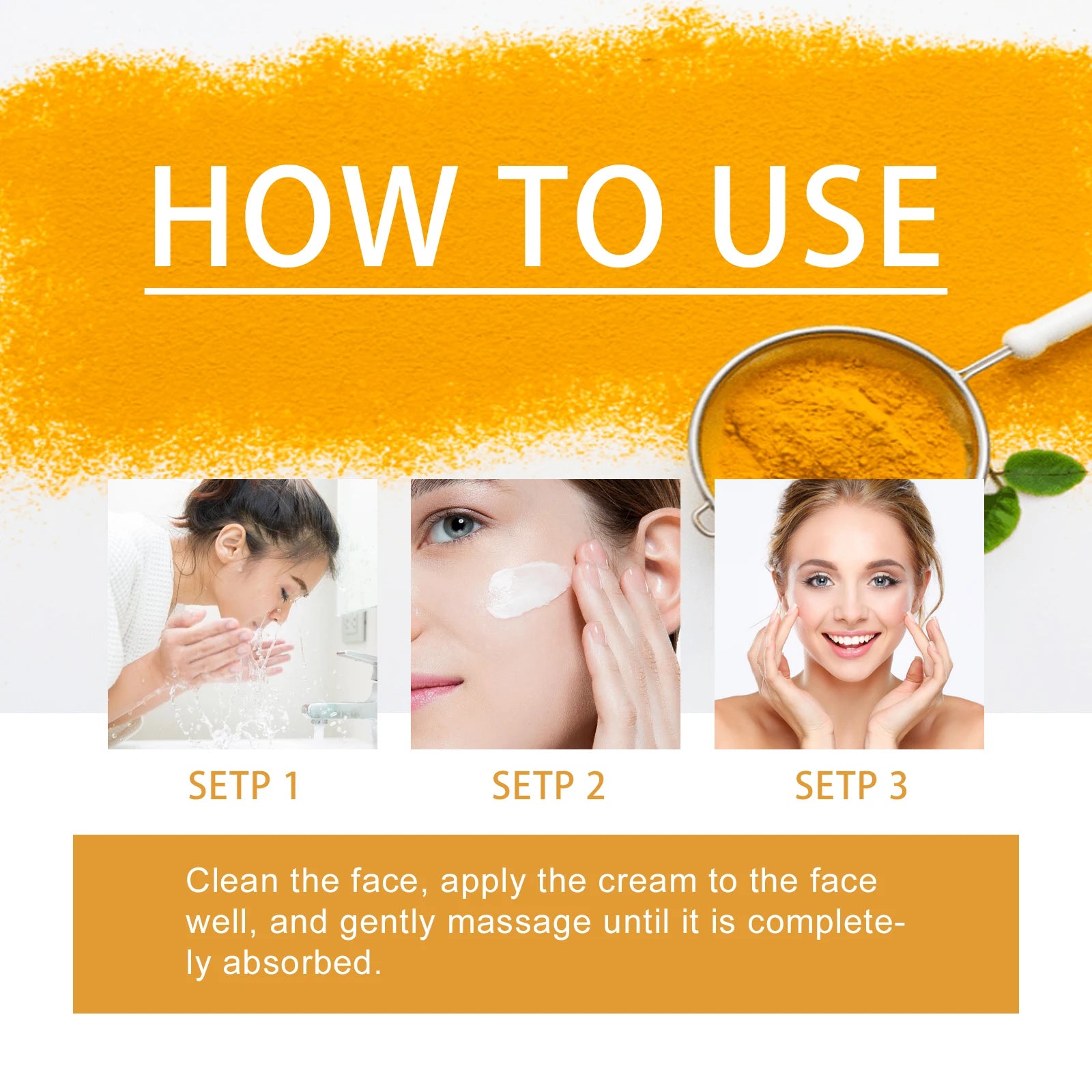 hoygi skin care whitening anti aging brightening dark spots winkles removal natural vitamin c turmeric moisturizer face cream