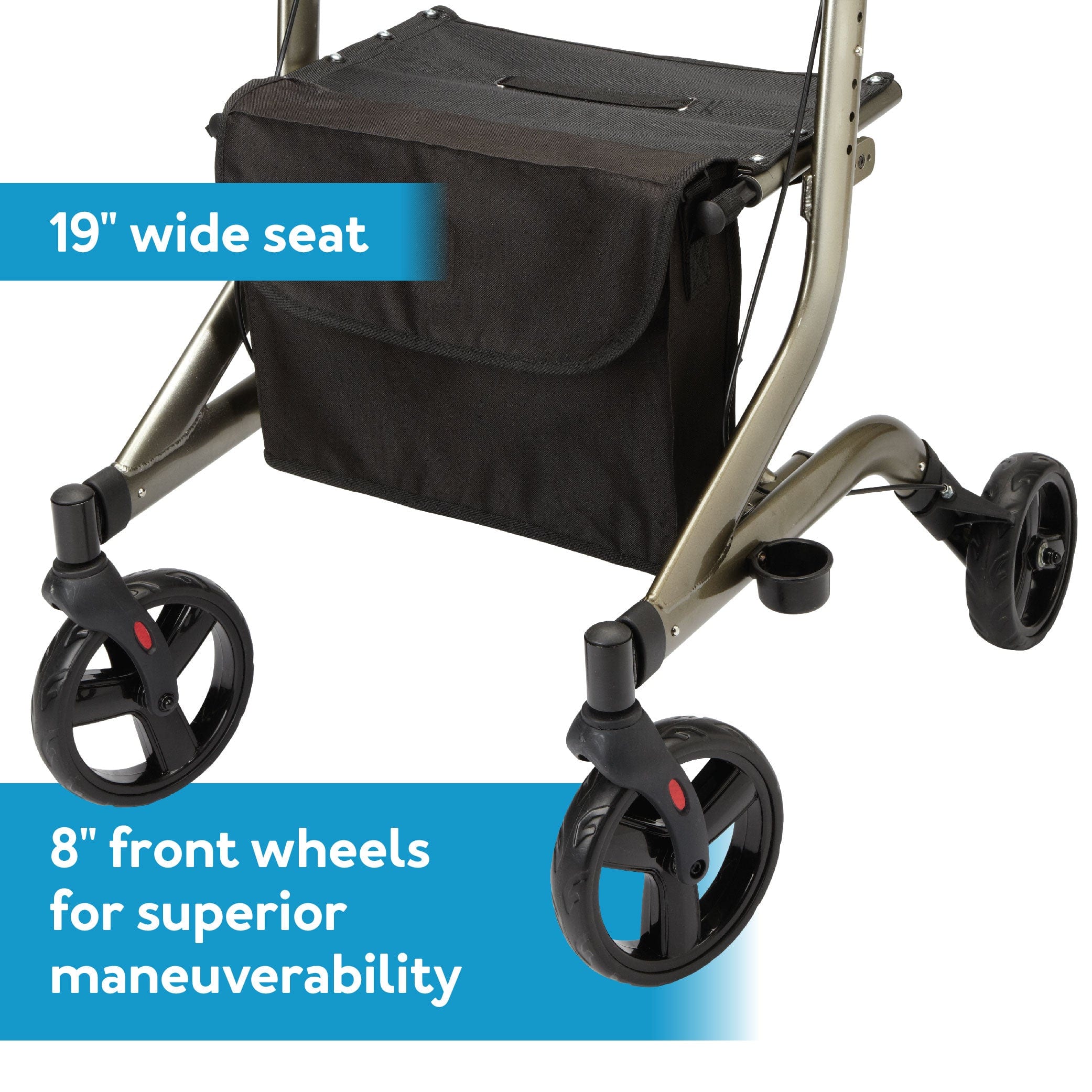 crosstour rolling walker rollator by carex