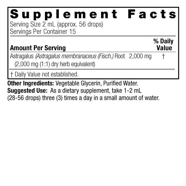 Nature's Answer - Astragalus Root Alcohol Free - 1 Fl Oz